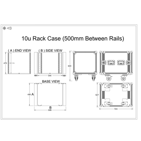 10u Rack Case Flight Case